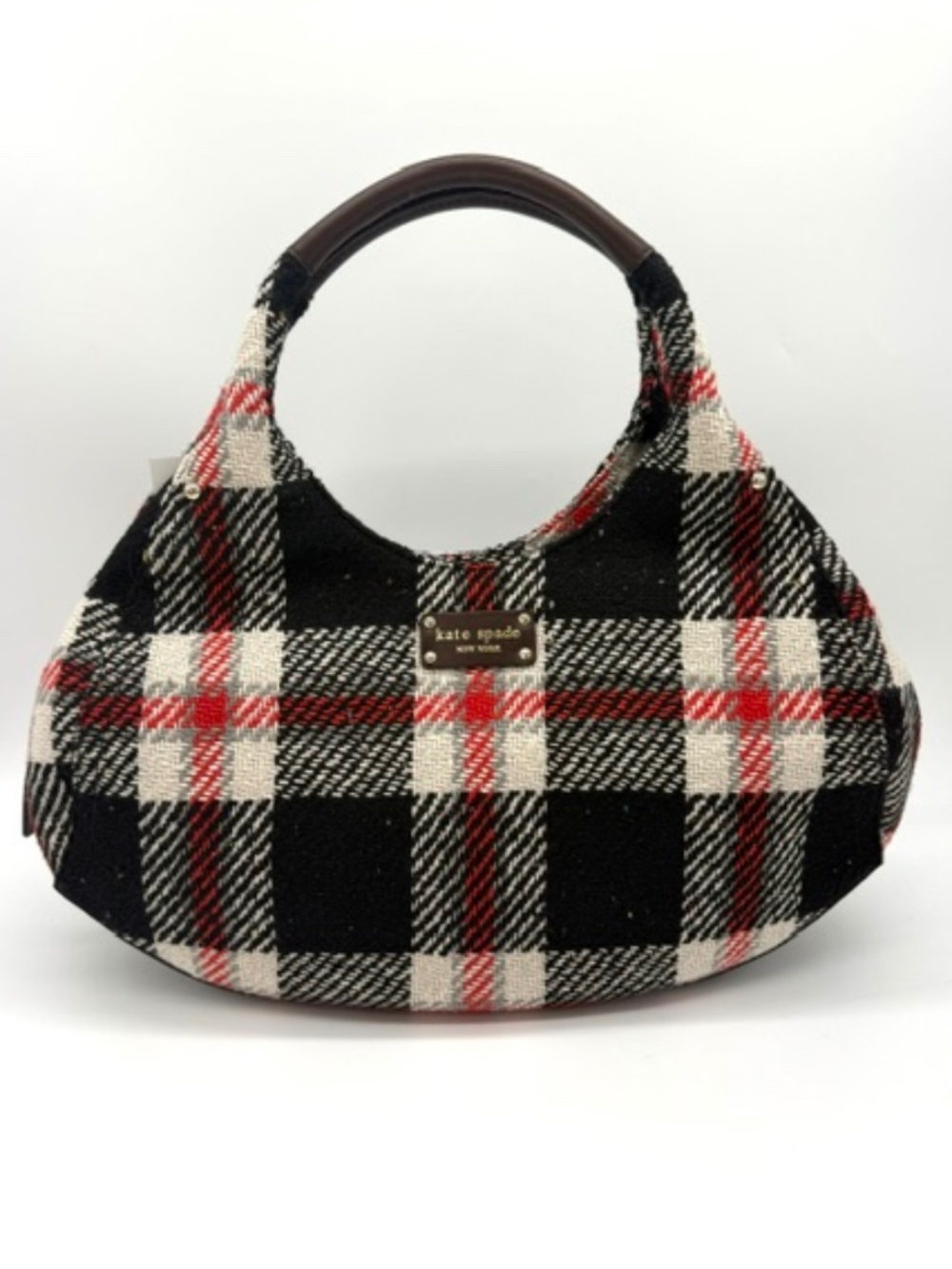 Kate Spade New York Ruby Park Shon Satchel Plaid Handbag~Rare~Vintage~Classic